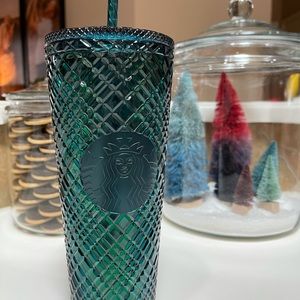 Blue/Green Sparkle 24 oz. Tumbler 2021 Starbucks Holiday Cup Collection
